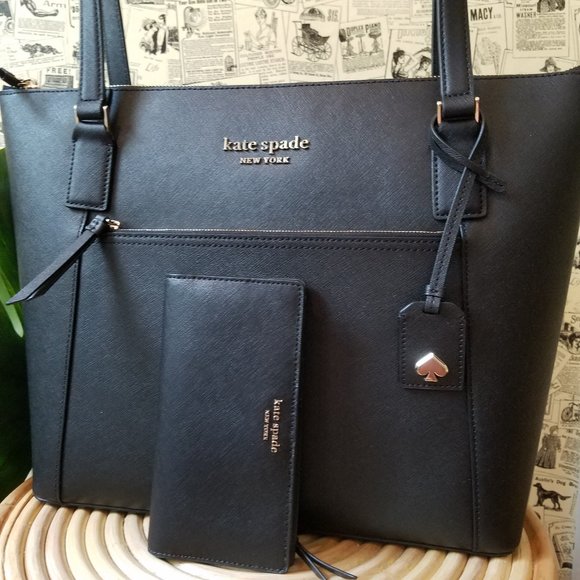 Kate Spade Cameron Pocket Tote Bifold Wallet black - Picture 5 of 16